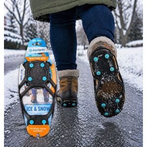 Due North Ice Traction Aids MED Everyday Snow Cleats Shoe Grips NEW